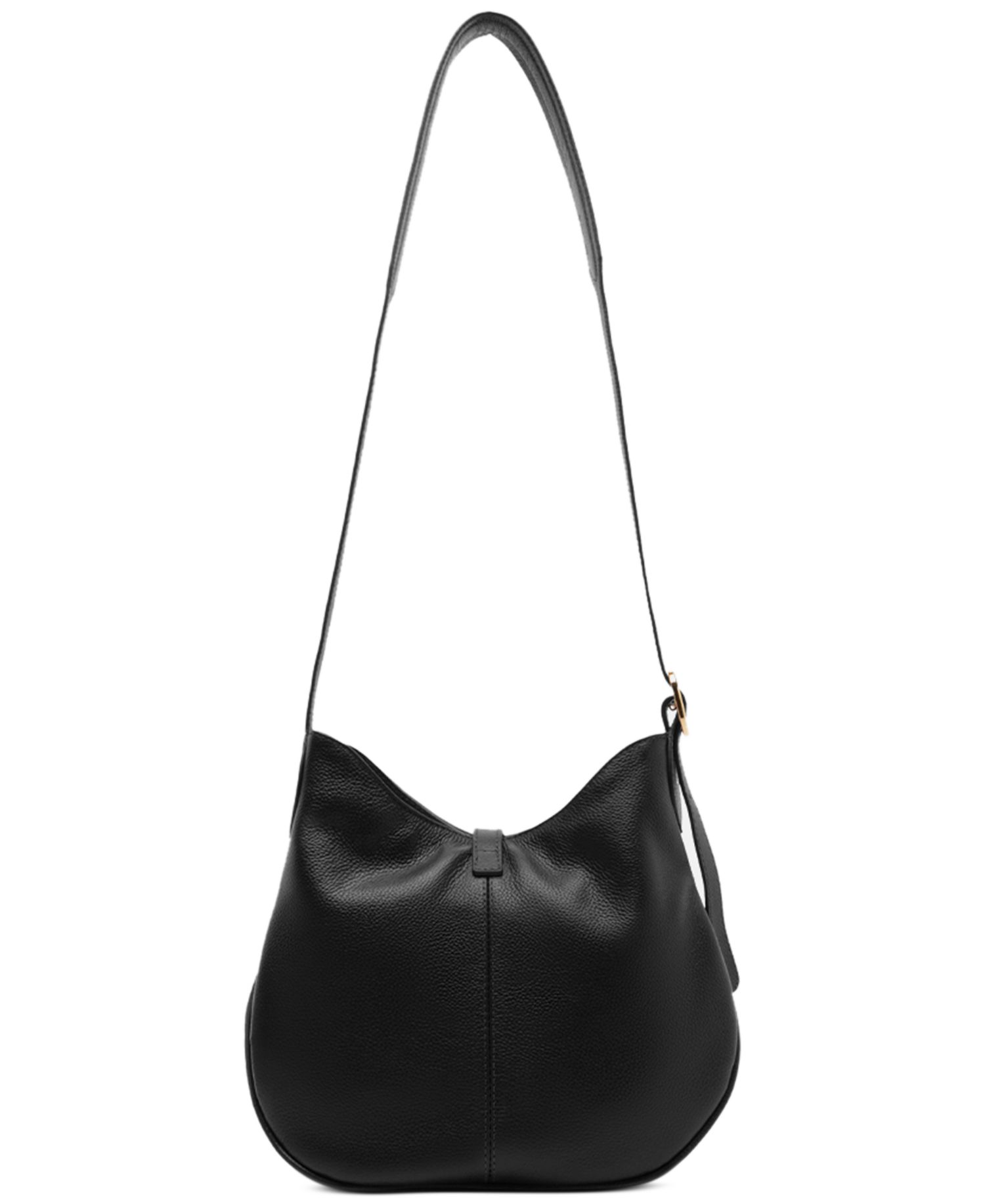 Sabrina Small Leather Snap Button Crossbody Handbag