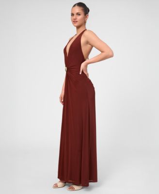 red dress for formal event Sweetheart Corset Midi Length Satin Dress main image 0