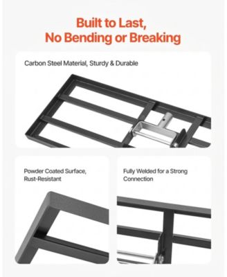 Lawn Leveling Rake, 30x10 in, Carbon Steel, Adjustable Height for Yard Use