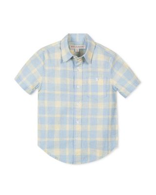 Toddler Boys Linen Short Sleeve Shirt