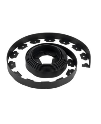 Landscape Edging, 20 ft x 2 in, Flexible Garden Border with 120 Spikes, UV-Resistant