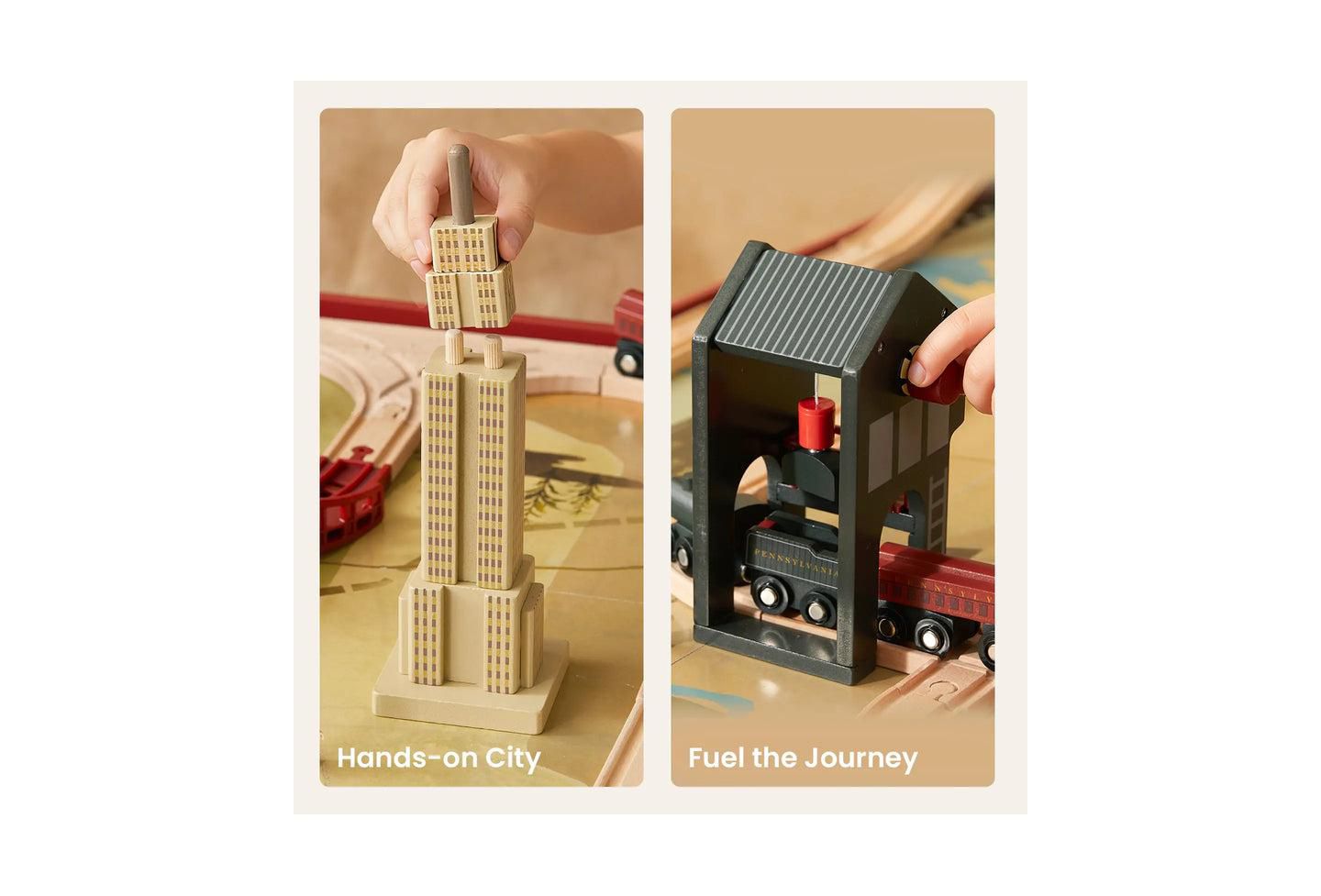 Детская игрушка Tiny Land 1920 Railway Adventure Train Table — фото 4