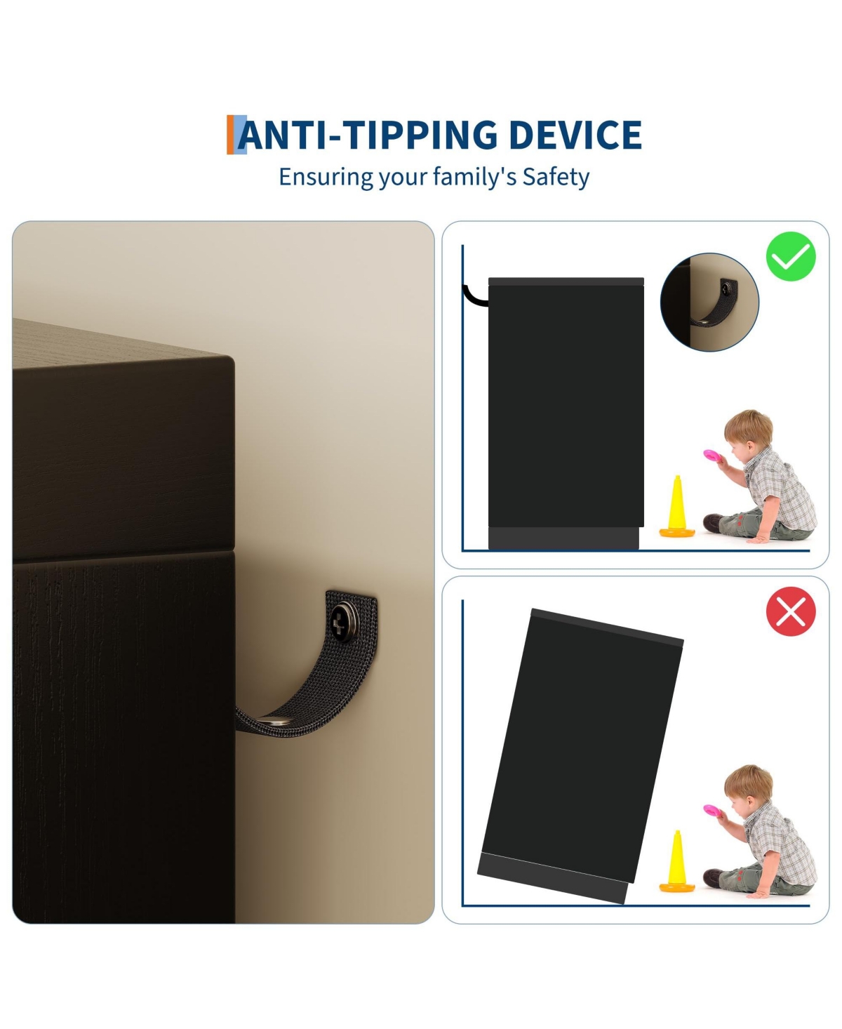 gaomon Bedroom Armoire Wardrobe Closet with 4 Drawers and 2 Doors, Wooden Storage Cabinet Hanging Rod.