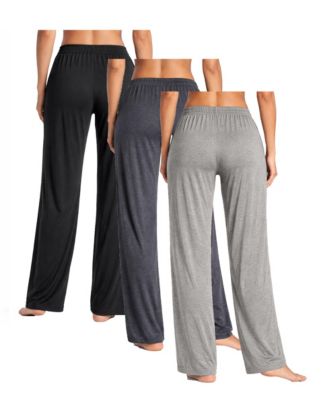 Women's Loose Fit Classic Lounge Pants-3 Pack
