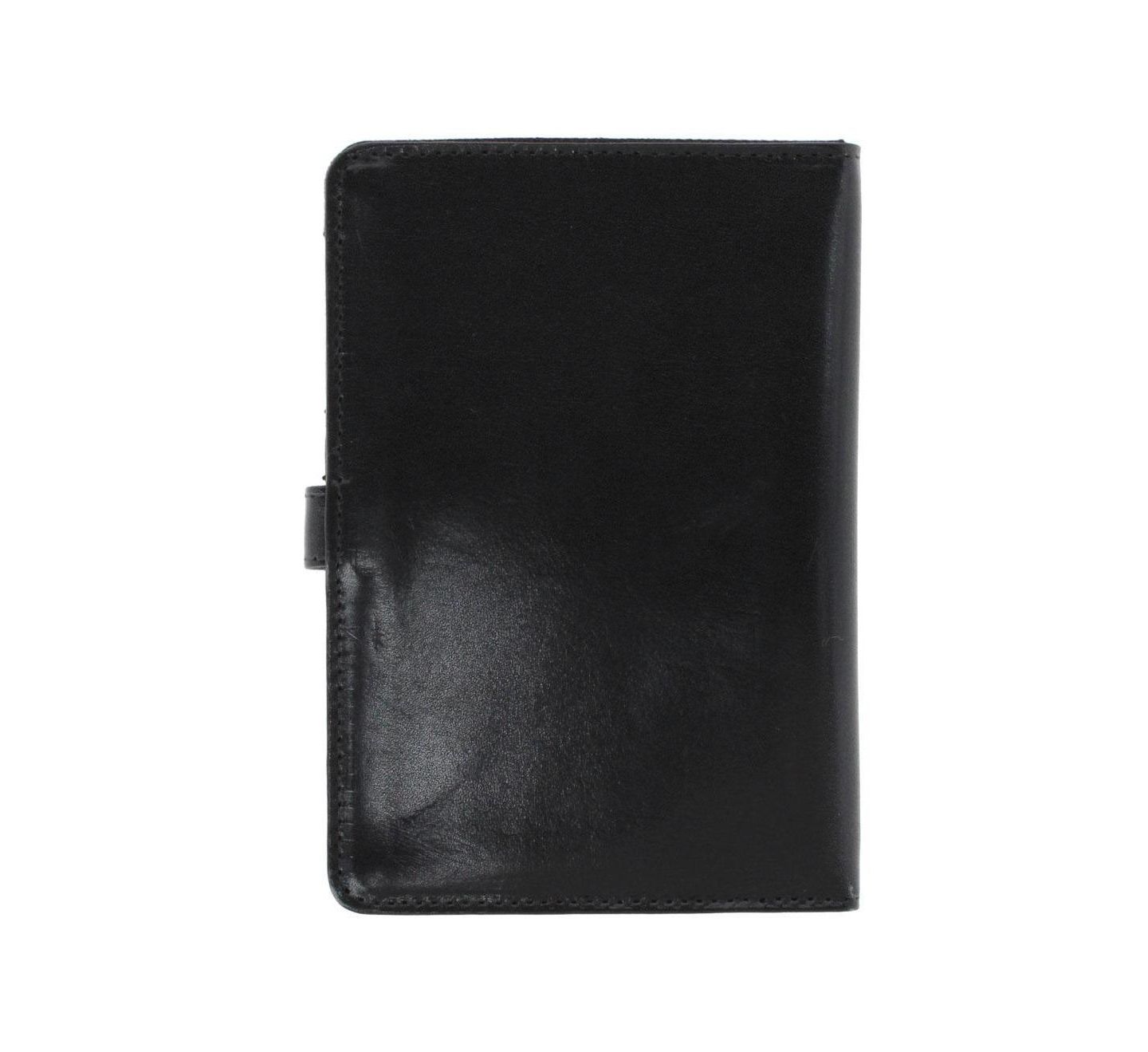 Мужской кошелёк TRAFALGAR Zaiden Italian Cortina Leather Snap Closure Passport Wallet, цвет: Чёрный — фото 3
