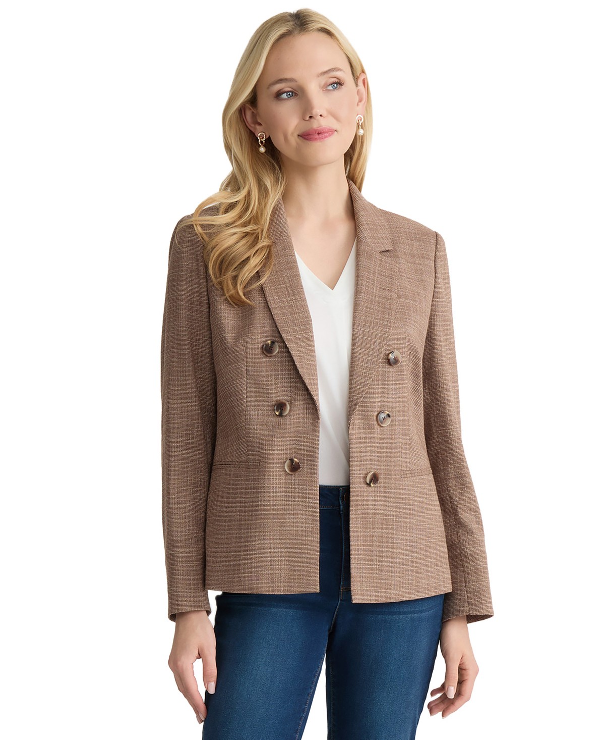 Женские Jones New York Women's Notch Collar Jacket — фото 1