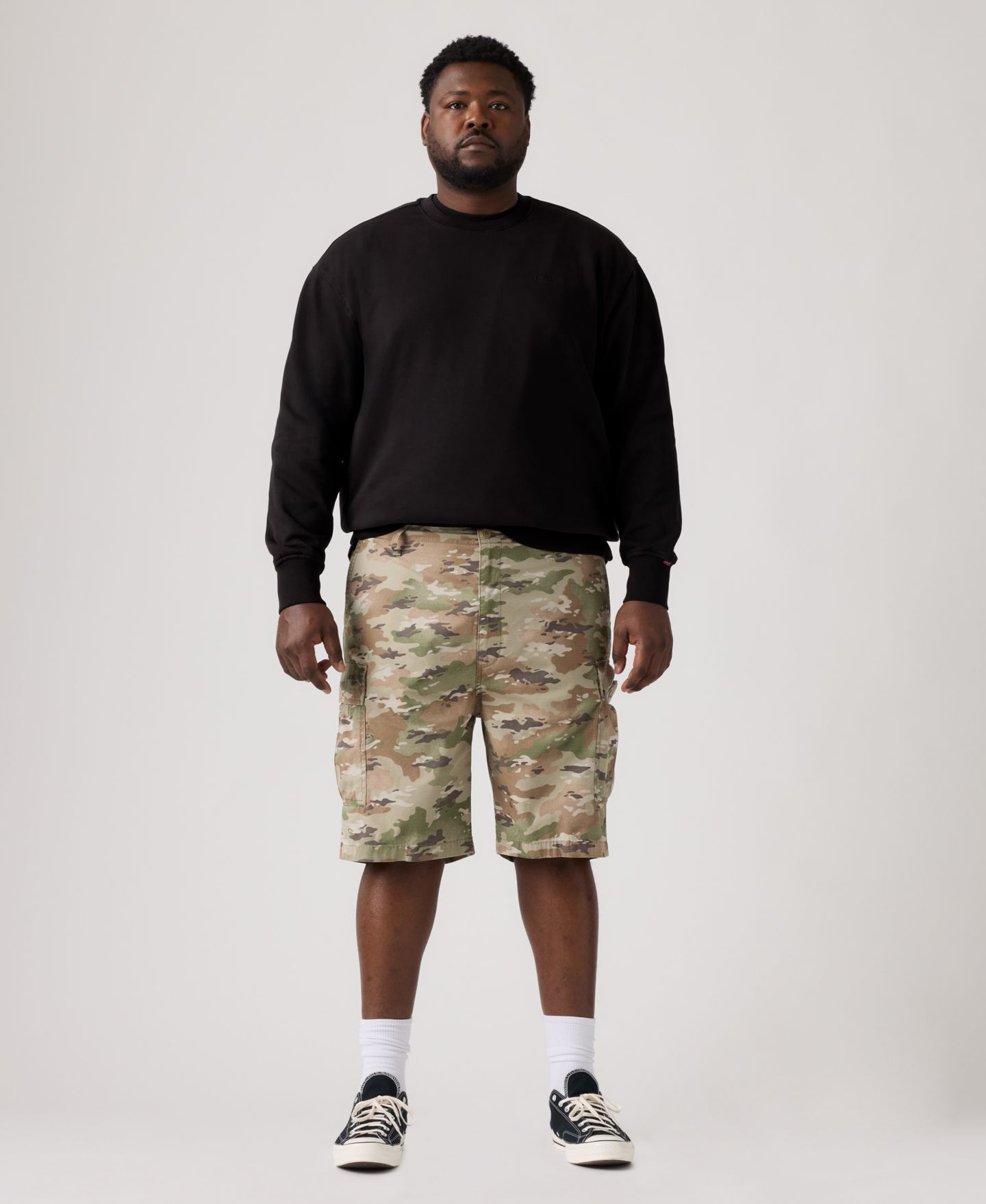 Мужские шорты Levi's Big & Tall Carrier 9" Shorts, цвет: Камуфляжный — фото 3