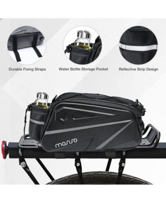 Bike Rear Rack Bag 14L Waterproof Trunk Bag with Shoulder Strap, EVA Cycling Storage Pouch for Commuting, Travel and Outdoor Use