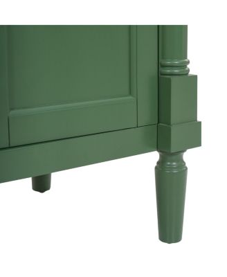  Bathroom Vanity with Ceramic Sink, Modern White Freestanding Cabinet, Soft Closing Doors and Adjustable Shelf for Small Spaces-Sillysis