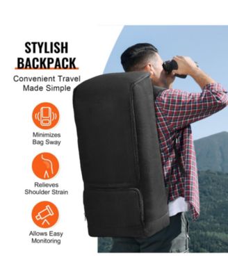 29.9 Inch Telescope Carrying Case with Shoulder Straps and Storage Pockets