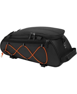 Bike Rack Bag with Removable Panniers Insulated Waterproof Bicycle Trunk Cooler Storage Rear Seat Cargo for Commuting Travel Camping