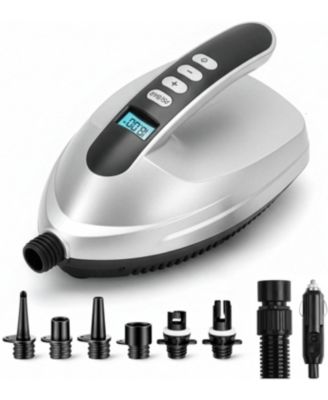 Portable 16 PSI Electric Paddle Board Pump - Fast Inflator with Auto-Off, LCD Display & 12V Car Connector for SUP, Boats & Inflatables