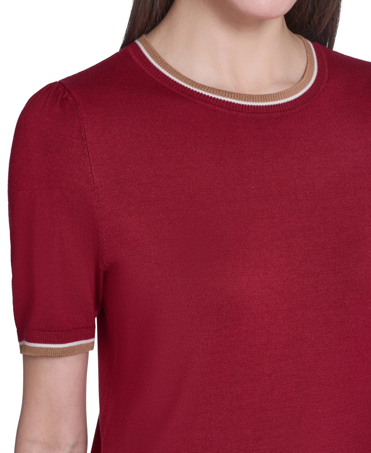 Tommy Hilfiger Women's Short-Sleeve Crewneck Sweater