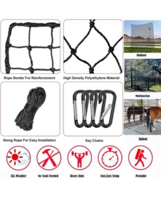 Baseball Softball Backstop Nets,Sports Net,Sports Netting Barrier,Sports Netting for Backyard,Twisted Knotted PE Net