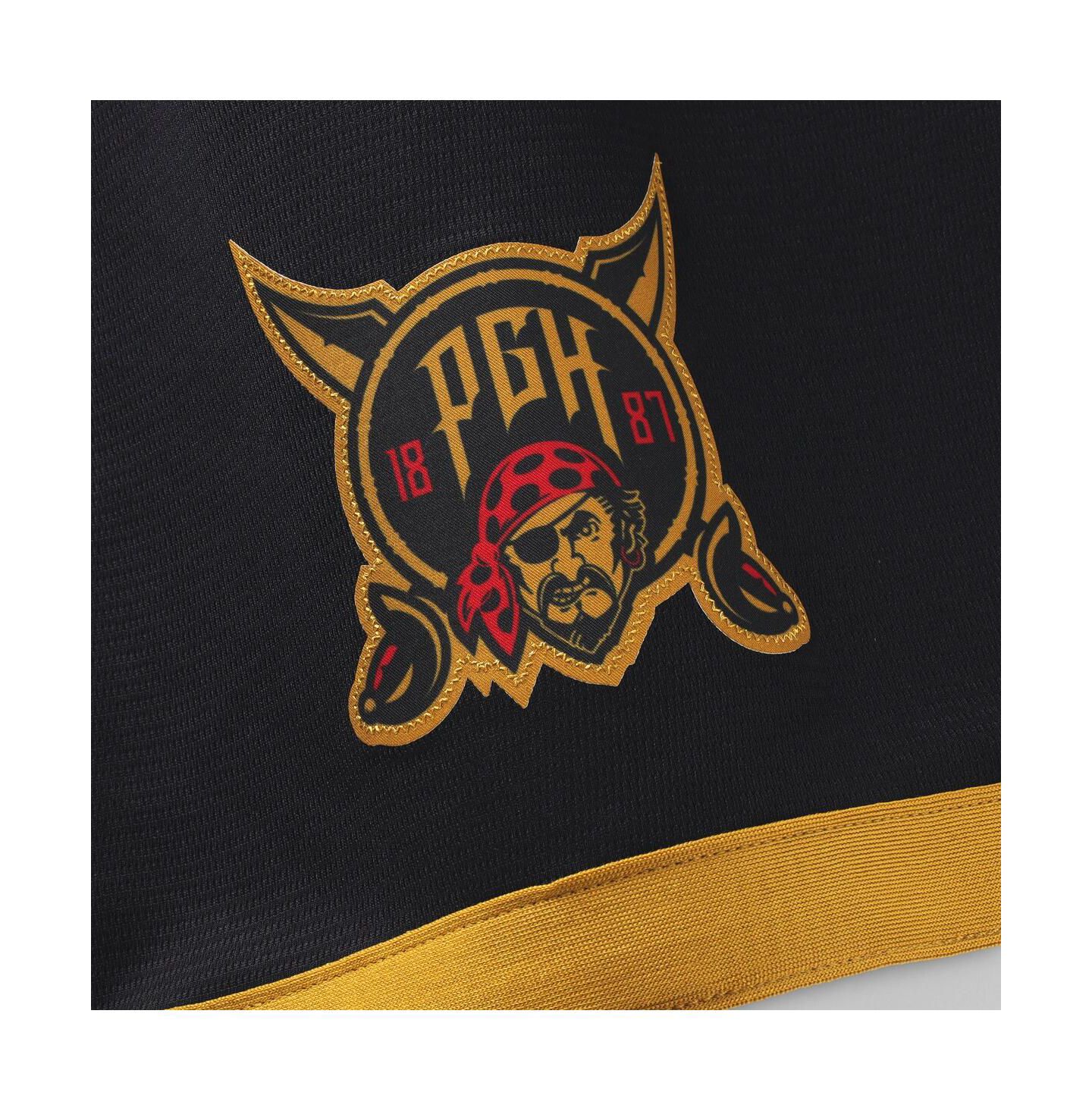 Мужской топ Nike Oneil Cruz Black Pittsburgh Pirates 2026 City Connect Stadium Jersey — фото 6