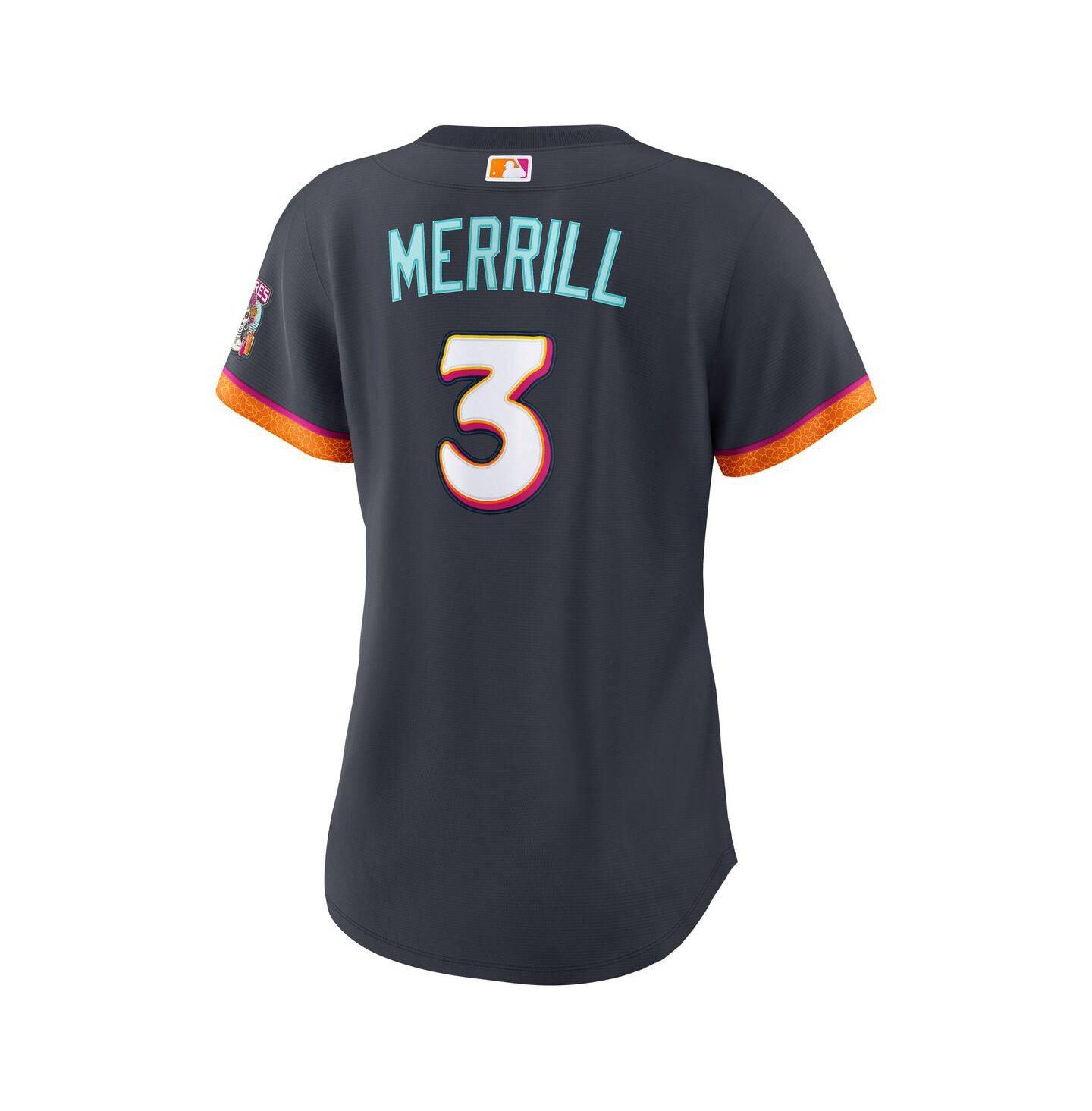 Женский топ Nike Jackson Merrill Black San Diego Padres 2026 City Connect Stadium Jersey — фото 3
