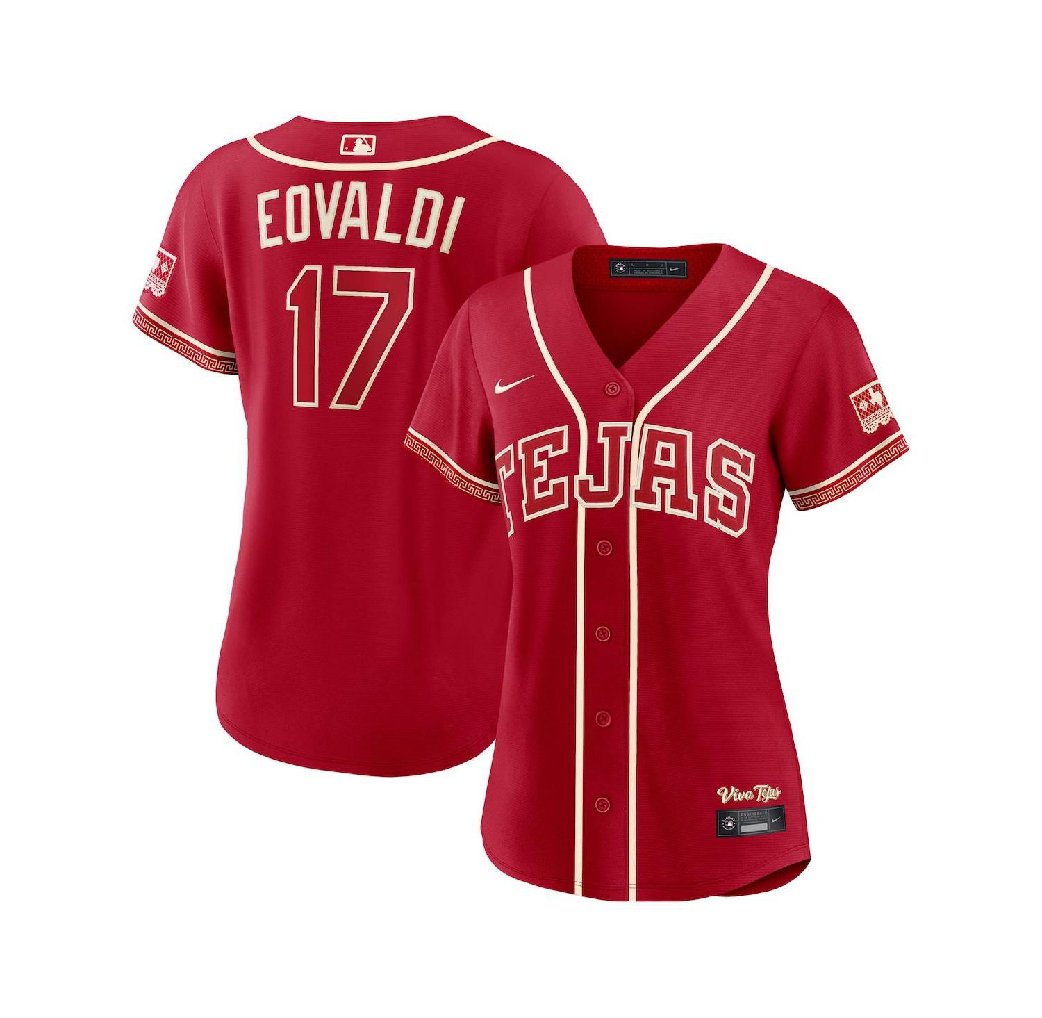 Women's Nathan Eovaldi Red Texas Rangers 2026 City Connect Stadium Jersey