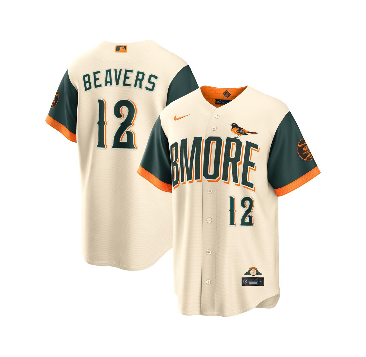 Men's Dylan Beavers Natural Baltimore Orioles 2026 City Connect Stadium Jersey