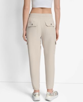 Women's Drawcord-Waist Cargo Jogger Pants