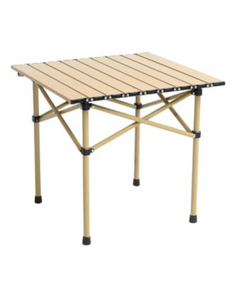 Portable Camping Table Folding Aluminum Outdoor Cooking Hiking Picnic BBQ Travel Carry Bag