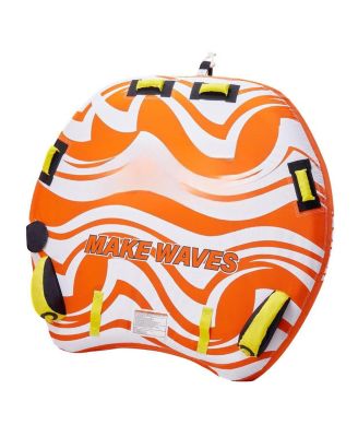 1-2 Rider Towable Tube for Boating 340 lbs with Rear Fins