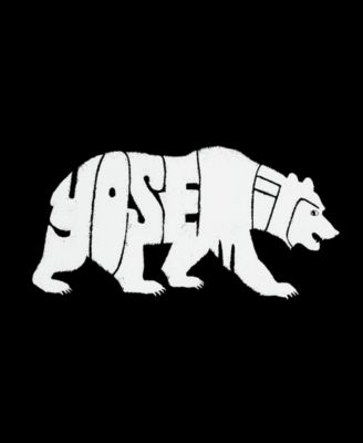 Women's Yosemite Bear Word Art Hooded Sweatshirt