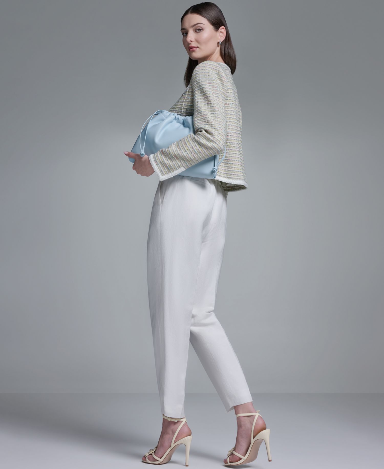 Women's Crewneck Open-Front Jacket