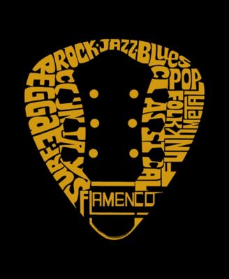 Women's Guitar Pick Genres Word Art Crewneck Sweatshirt