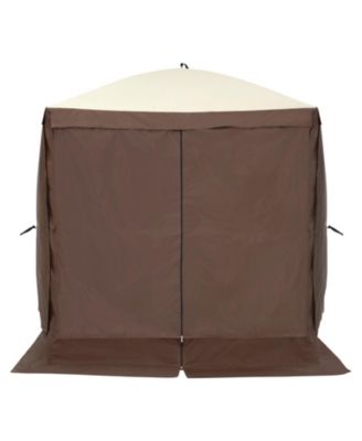 6x6 FT Pop Up Gazebo Tent 4-Sided with Mosquito Netting