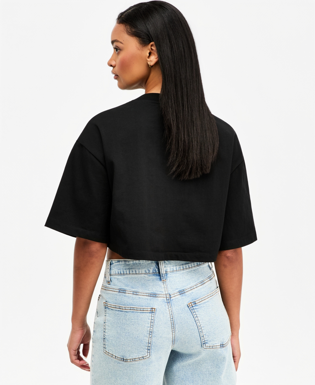 Bar Iii Women's Heavyweight Cropped Cotton T-Shirt