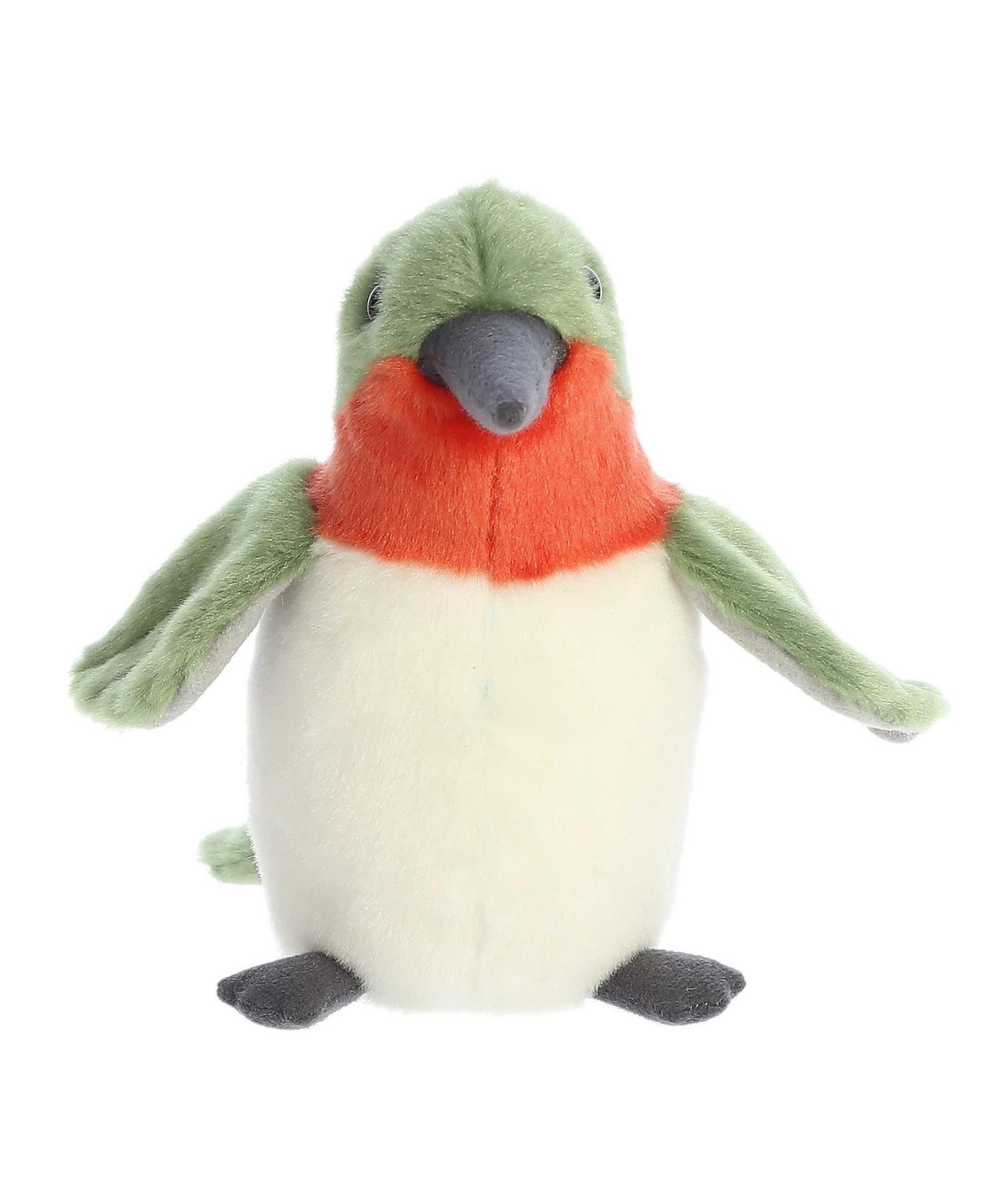 Детская мягкая игрушка Aurora Mini Flopsie Ruby-Throated Hummingbird Small Plush, 1-Piece, цвет: Зелёный — фото 2