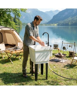 Portable Camping Sink, Handwashing Station Basin