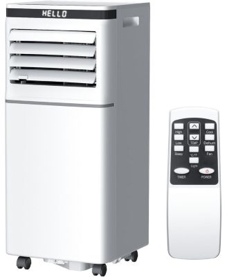 10,000 BTU Portable AC, 3-in-1, Timer, Sleep, Remote