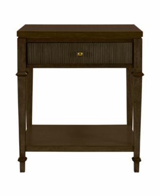 Kenna 26" Wood Fluted Drawer Nightstand