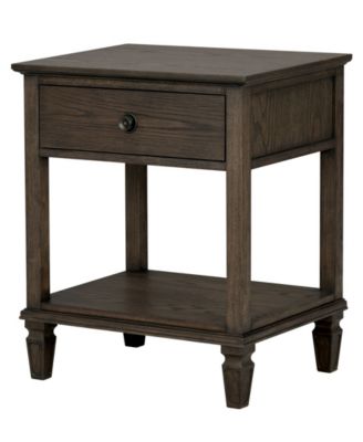 Victoria 24" One-Drawer Wood Bedside Table