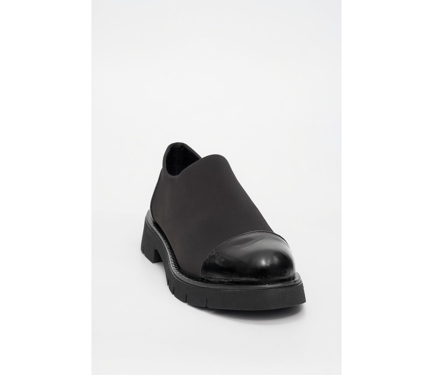Женские туфли Prologue Shoes Panola Scuba Loafer, цвет: Чёрный лаковый — фото 1
