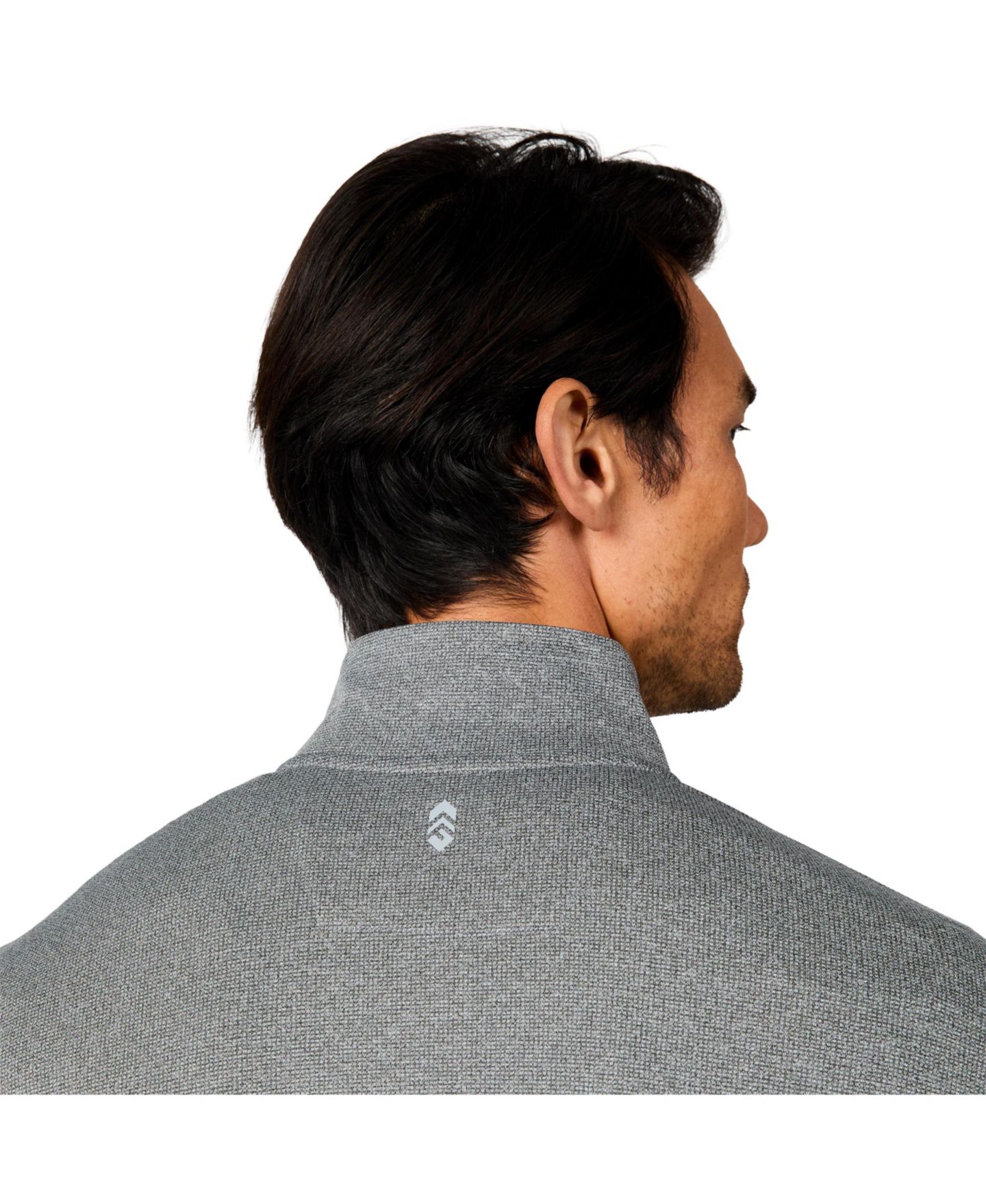 Мужская рубашка Free Country Tech Double Face Quarter Zip, цвет: Серый — фото 5