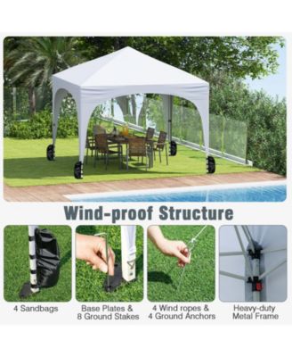 Pop Up Canopy Tent with 4 Removable Sidewalls