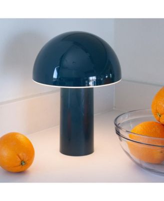 Celia Portable LED Table Lamp with Dome Mushroom Shade
