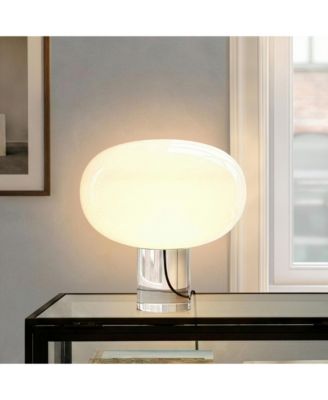  Callisto Oval Frosted Glass Modern LED Table Lamp