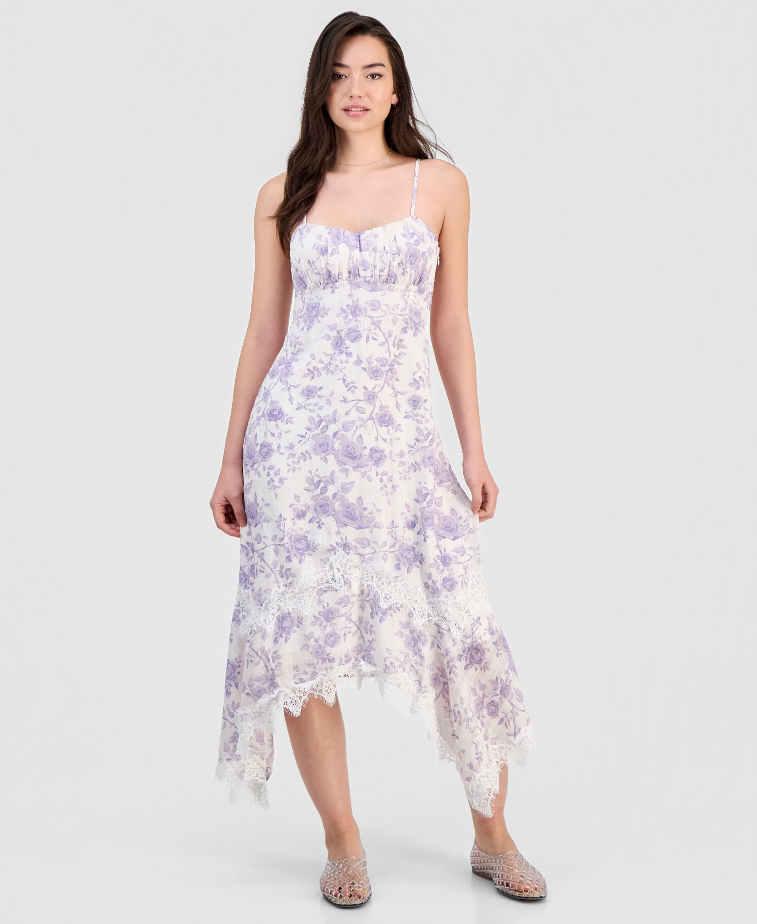 Women's Textured Scoop-Neck Slip Dress