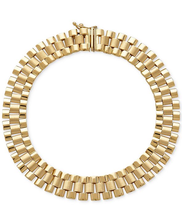 Macys gold bracelet mens clearance