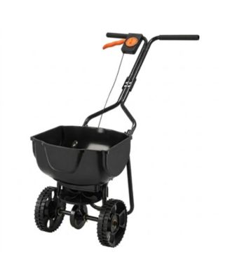 Walk-Behind Spreader, 9.8ft Spreading Width, Adjustable Flow for Small Lawn Use
