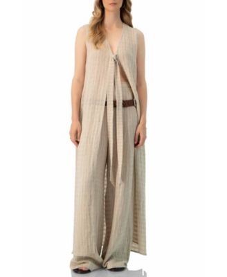 Women's Long Light Weight Sleeveless Tunic