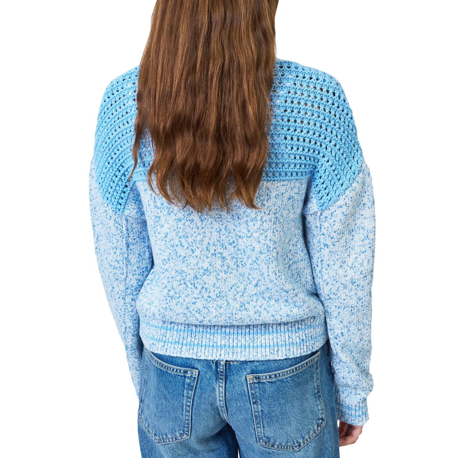 Women's Clover Mesh Sweater Bomber