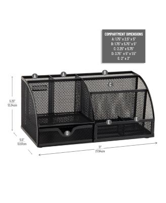 Desktop Organizer Metal Mesh Office File Storage Mail Holder