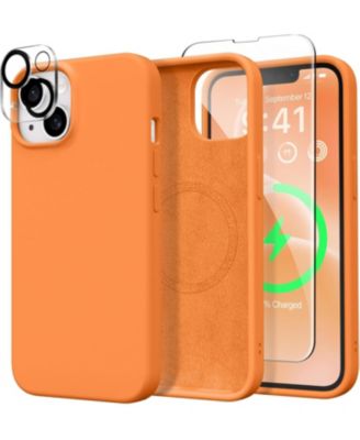Magnetic for iPhone 15 Case Anti-Scratch Microfiber Lining Shockproof Protective Silicone Phone Cover