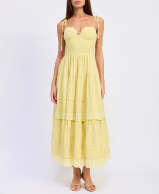 Women's Yellow Corset Summer Dresses | Macy's