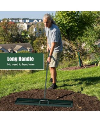 Heavy Duty Lawn Leveling Rake in for Soil