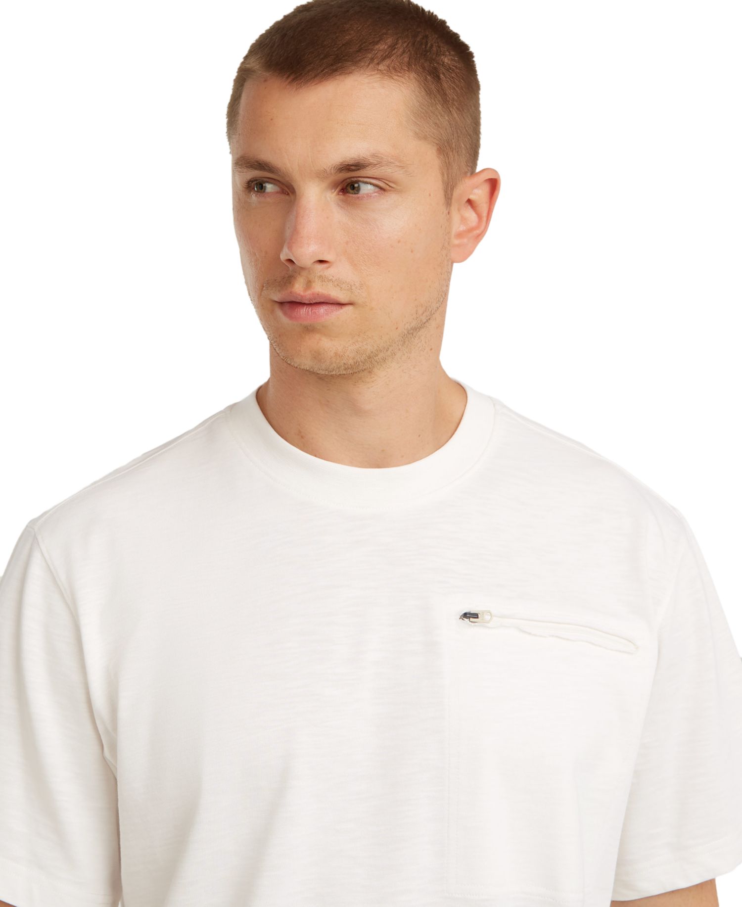 Men's Crewneck Zip Pocket T-Shirt